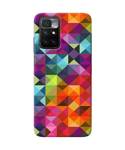 Abstract triangle pattern Redmi 10 Prime Back Cover