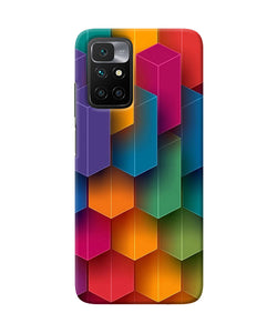 Abstract rectangle print Redmi 10 Prime Back Cover