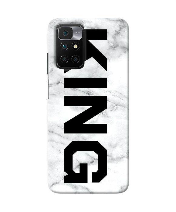 King marble text Redmi 10 Prime Back Cover