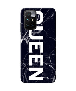 Queen marble text Redmi 10 Prime Back Cover