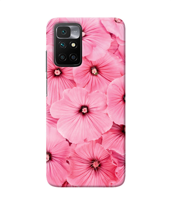 Pink flowers Redmi 10 Prime Back Cover