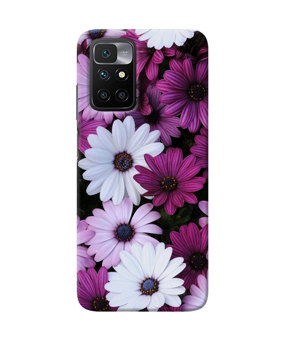 White violet flowers Redmi 10 Prime Back Cover