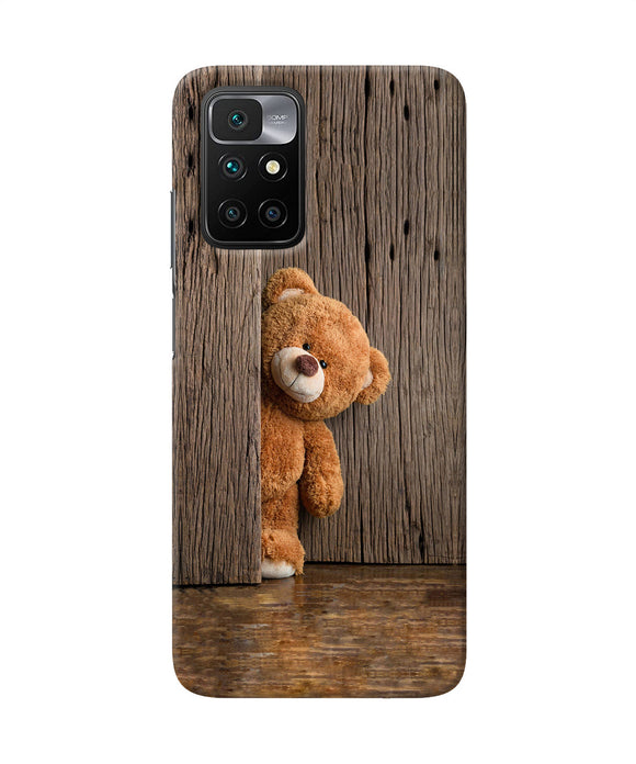 Teddy wooden Redmi 10 Prime Back Cover