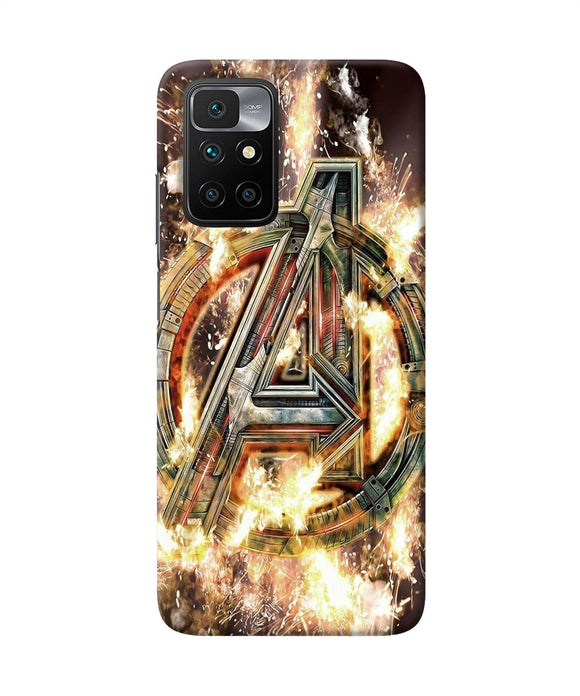 Avengers burning logo Redmi 10 Prime Back Cover