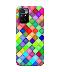 Abstract colorful squares Redmi 10 Prime Back Cover