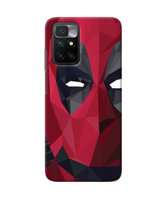 Abstract deadpool half mask Redmi 10 Prime Back Cover