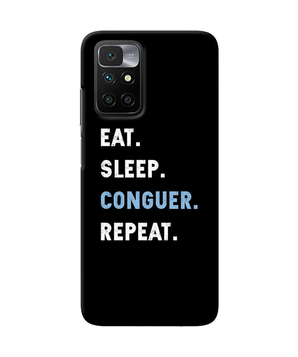 Eat sleep quote Redmi 10 Prime Back Cover