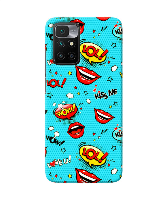 Lol lips print Redmi 10 Prime Back Cover