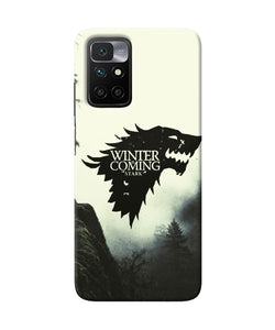 Winter coming stark Redmi 10 Prime Back Cover