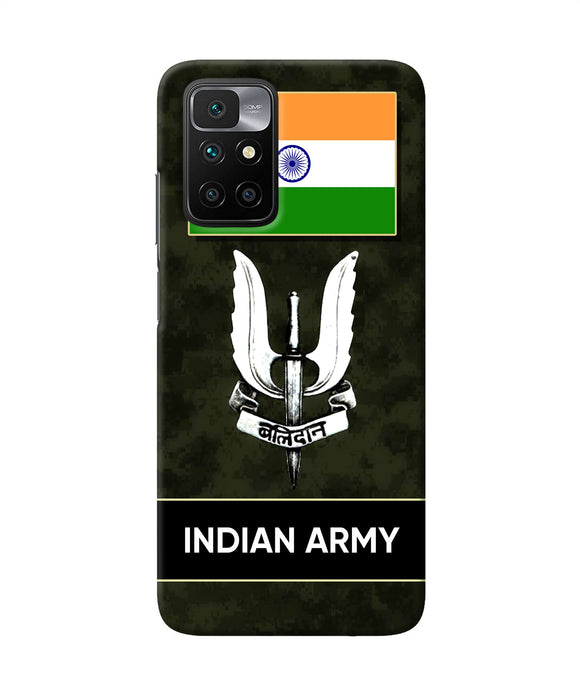 Indian flag balidan logo Redmi 10 Prime Back Cover