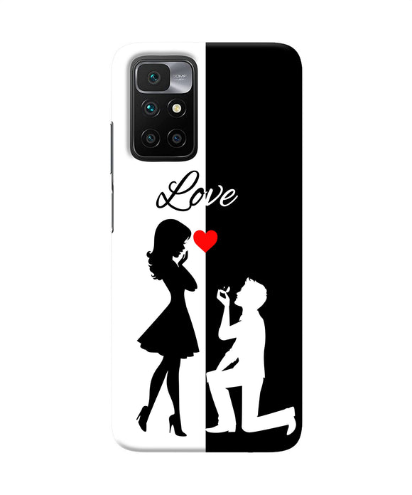 Love propose black and white Redmi 10 Prime Back Cover