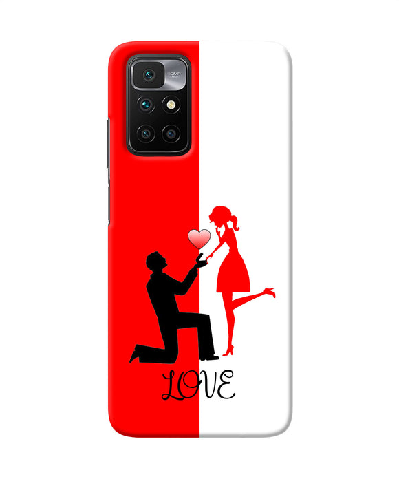 Love propose red and white Redmi 10 Prime Back Cover