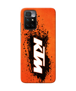 KTM black spray Redmi 10 Prime Back Cover