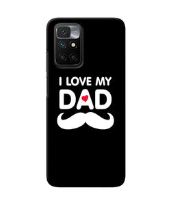 I love my dad mustache Redmi 10 Prime Back Cover