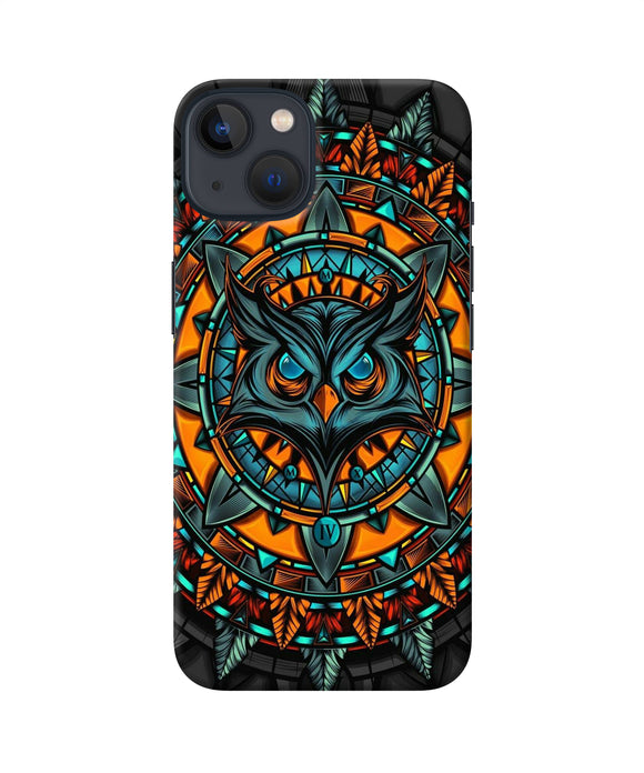 Angry Owl Art iPhone 13 Back Cover