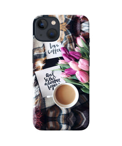 Love Coffee Quotes iPhone 13 Back Cover