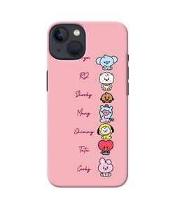 BTS names iPhone 13 Back Cover