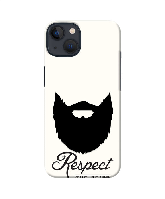 Respect the Beard iPhone 13 Real 4D Back Cover