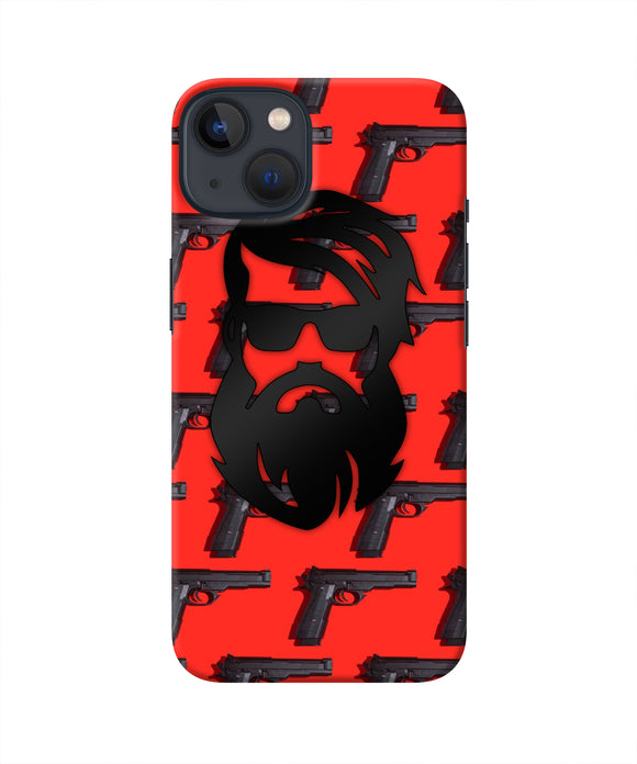 Rocky Bhai Beard Look iPhone 13 Real 4D Back Cover