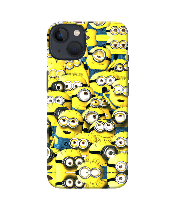 Minions mini crowd iPhone 13 Back Cover