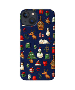 Canvas christmas print iPhone 13 Back Cover