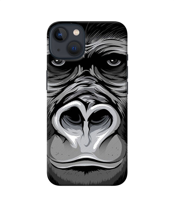 Black chimpanzee iPhone 13 Back Cover