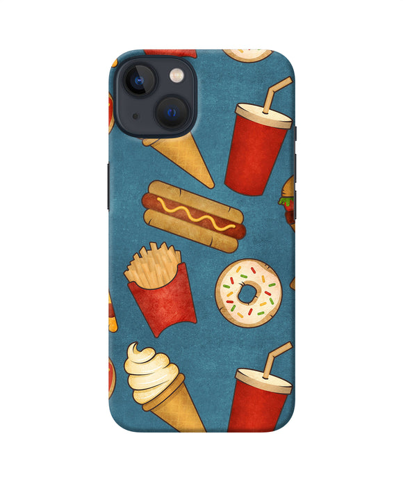 Abstract food print iPhone 13 Back Cover
