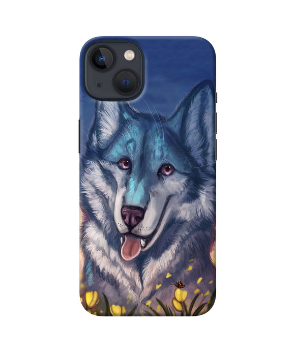 Cute wolf iPhone 13 Back Cover