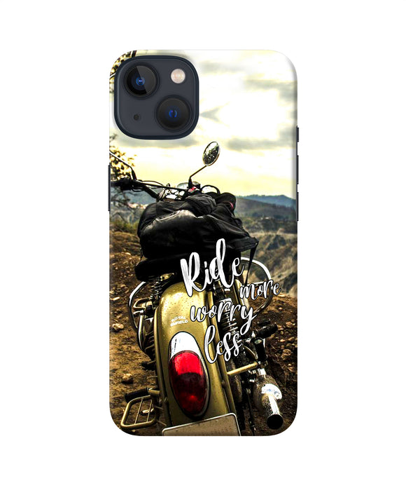 Ride more worry less iPhone 13 Back Cover