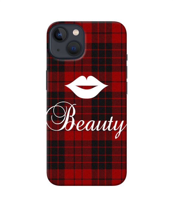Beauty red square iPhone 13 Back Cover