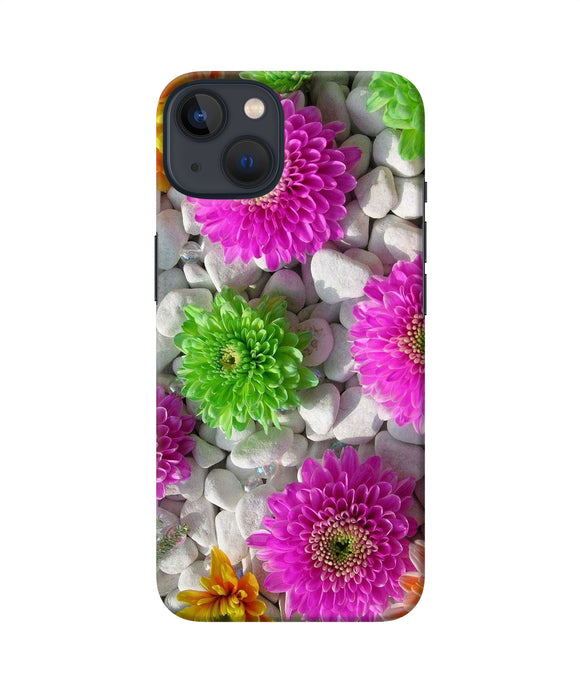 Natural flower stones iPhone 13 Back Cover