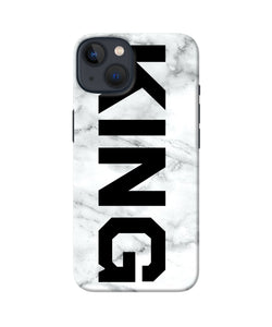 King marble text iPhone 13 Back Cover