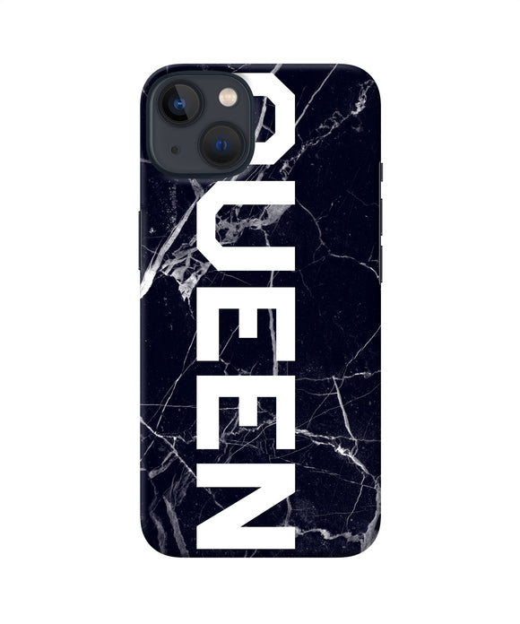 Queen marble text iPhone 13 Back Cover