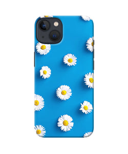 White flowers iPhone 13 Back Cover