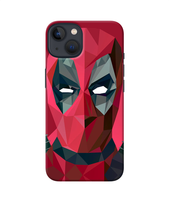 Abstract deadpool full mask iPhone 13 Back Cover