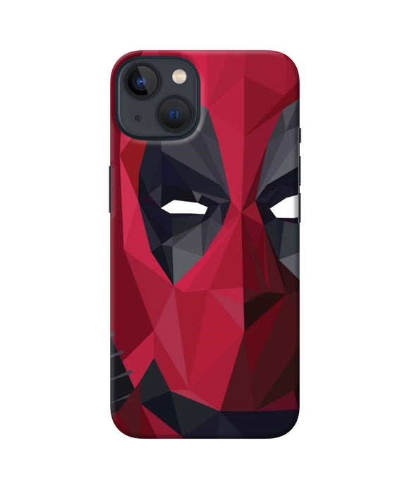 Abstract deadpool half mask iPhone 13 Back Cover