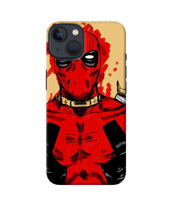 Blooded deadpool iPhone 13 Back Cover