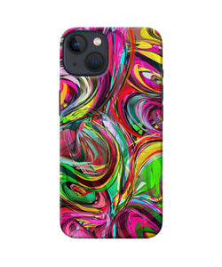 Abstract colorful ink iPhone 13 Back Cover