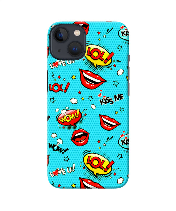 Lol lips print iPhone 13 Back Cover