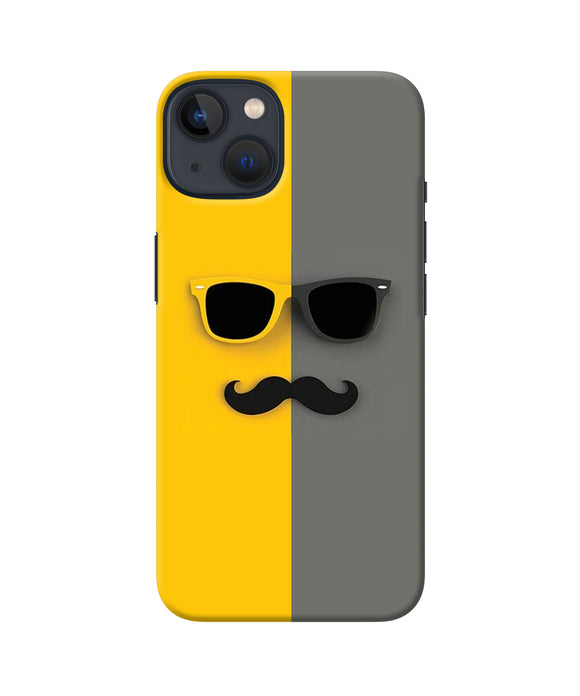 Mustache glass iPhone 13 Back Cover