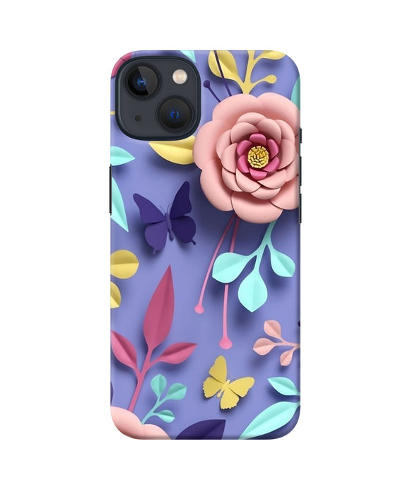 Flower canvas iPhone 13 Back Cover