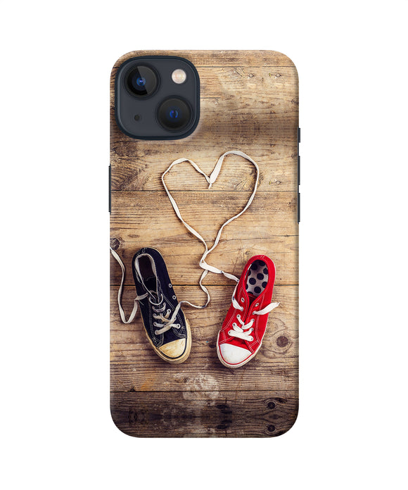 Shoelace heart iPhone 13 Back Cover