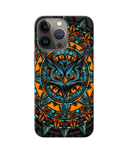 Angry Owl Art iPhone 13 Pro Back Cover