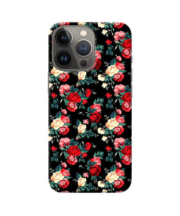 Rose Pattern iPhone 13 Pro Back Cover