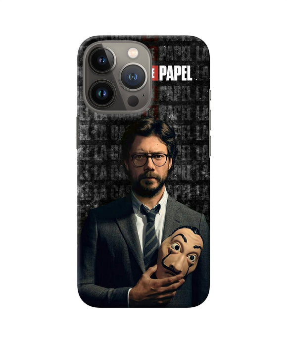 Money Heist Professor with Mask iPhone 13 Pro Back Cover