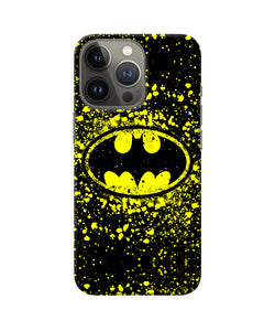 Batman last knight print yellow iPhone 13 Pro Back Cover