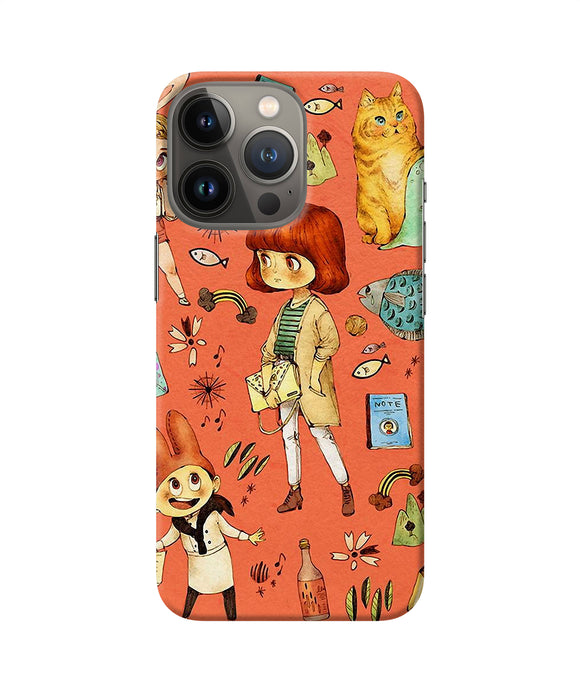 Canvas little girl print iPhone 13 Pro Back Cover