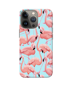 Abstract sheer bird print iPhone 13 Pro Back Cover