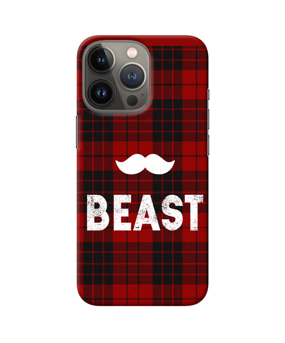 Beast red square iPhone 13 Pro Back Cover