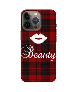 Beauty red square iPhone 13 Pro Back Cover